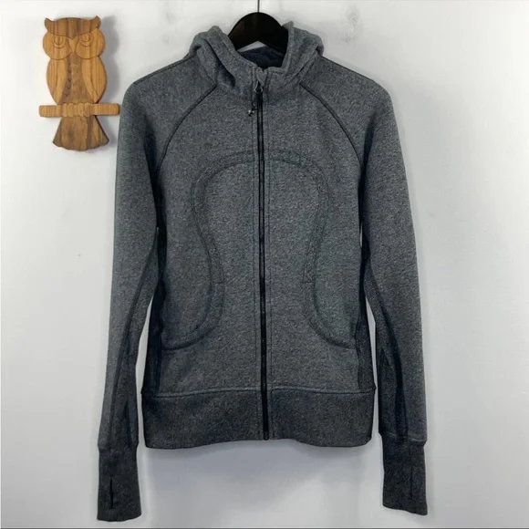 Lululemon Soulcycle full zip gray scuba hoodie - Picture 2 of 3